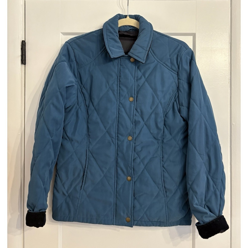Barbour Women's Blue Newmarket Sport Microfiber Quilted Jacket Size 8US/12UK